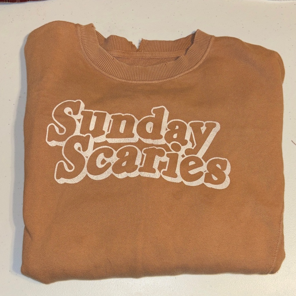Aerie Sunday Scaries Tan Sweatshirt
